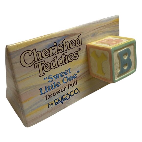 Cherished Teddies 1996 Drawer Pull Baby Block 203750 - MIP - Picture 3 of 6
